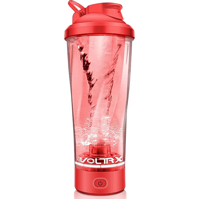 Шейкер спортивный электрический VOLTRX VortexBoost 600 мл. Tritan Red