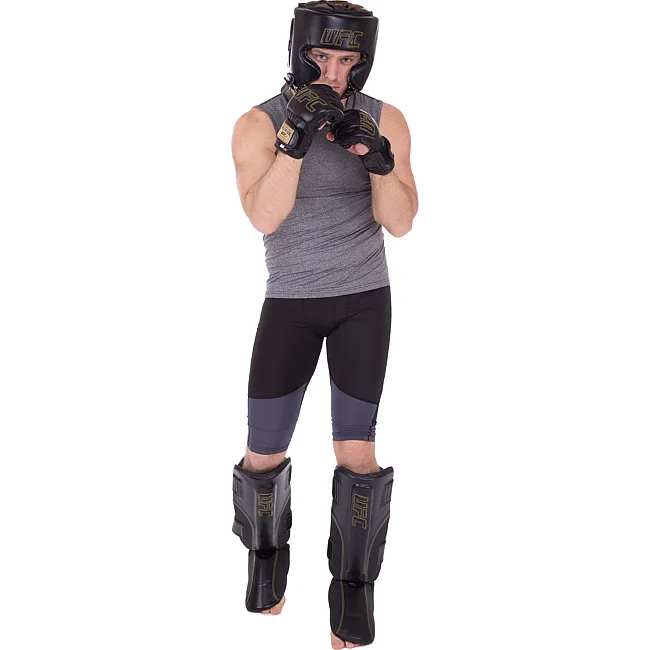 Защитные накладки на ноги
 Муай Тай, ММА, Кикбоксинг кожаная UFC PRO Prem Stand Up UHK-75052