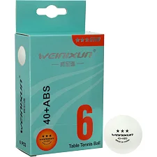Мячи для настольного тенниса WEINIXUN W002 3star 6шт (Белый)
