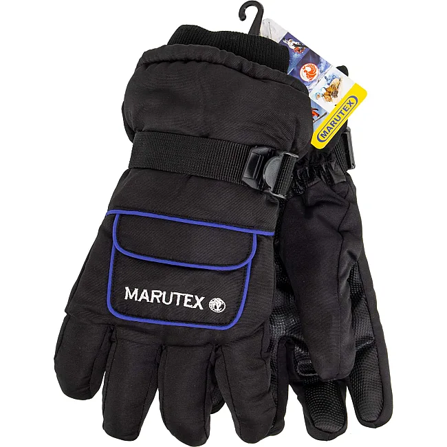 Перчатки для лыж и сноуборда мужские MARUTEX A-3318 (Черный-синий)