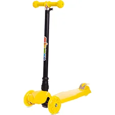 Самокат детский трехколесный складной MICMAX 3D MG-05 (Желтый)
