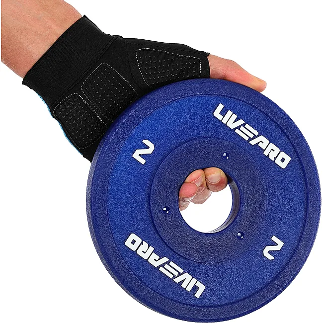 Диск для штанги полиуретановый
 LiveUp LP8028-2 ø50мм 2кг