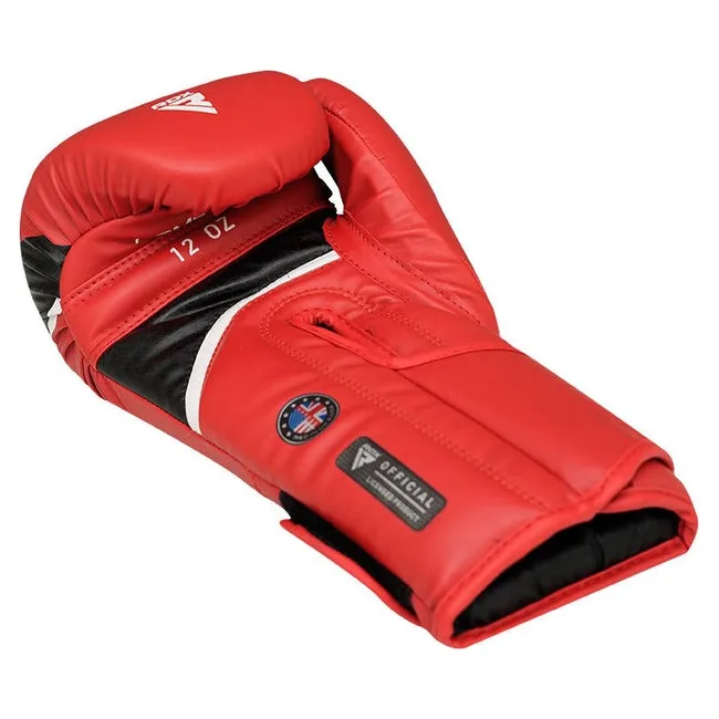 Боксерские перчатки RDX AURA PLUS T-17 Red/Black (капа в комплекте)