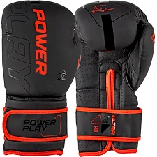Боксерские перчатки PowerPlay 3024 Ultra Mat Черно-Красные