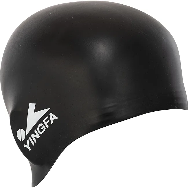 Шапочка для бассейна
 силиконовая для взрослых YINGFA ROUND C0072 (Черный)