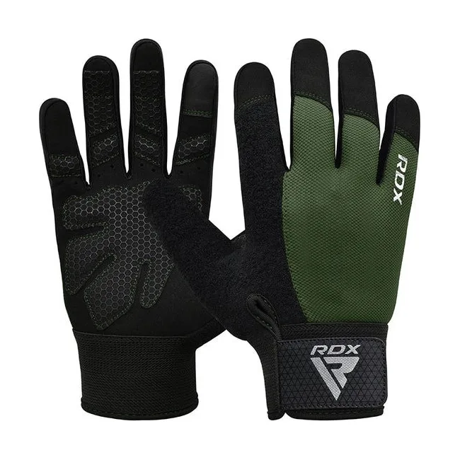Перчатки для фитнеса RDX W1 Full Finger Army Green