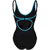 Купальник закрытый для женщин Arena TANIA CLIP BACK SWIMSUIT ONE P черный, голубой