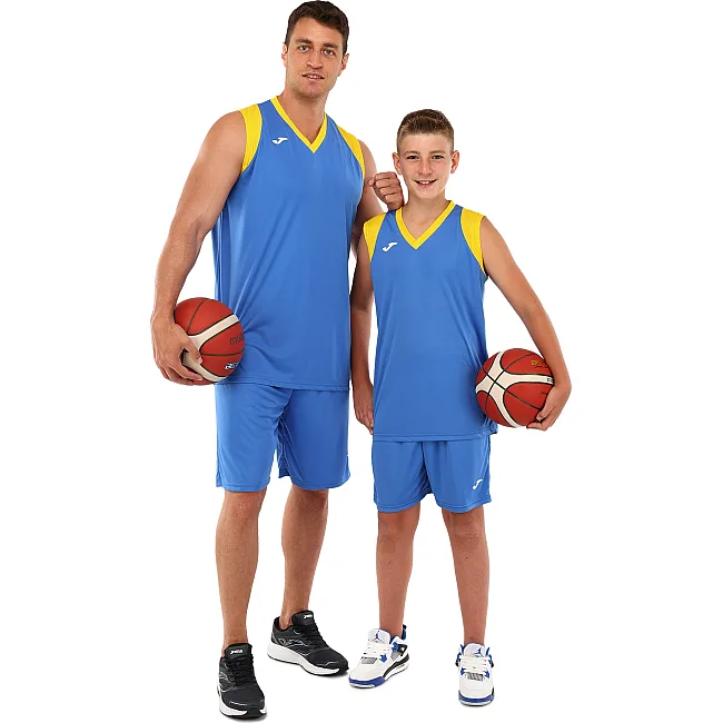 Баскетбольная форма
 майка и шорты JOMA

 FINAL II 102849-709 5XS-XXL (Синий-желтый)