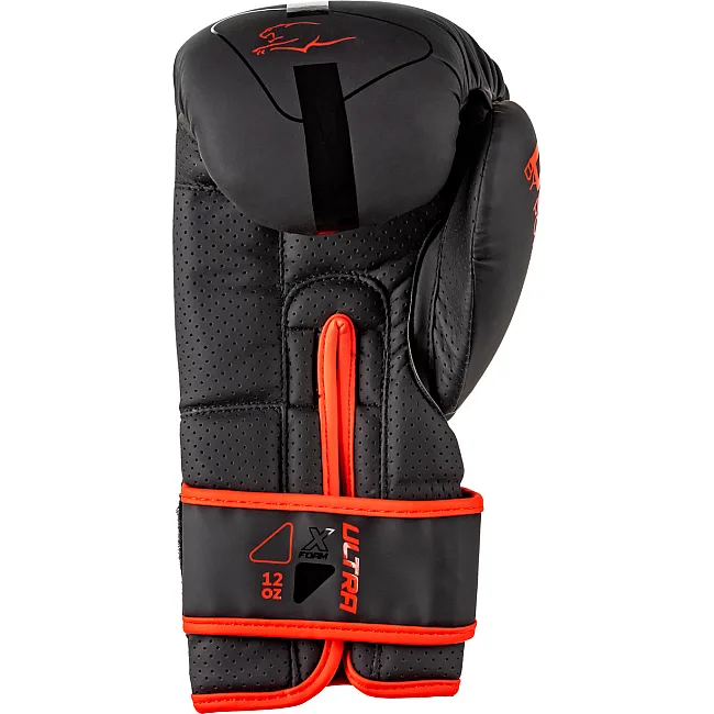 Боксерские перчатки PowerPlay 3024 Ultra Mat Черно-Красные