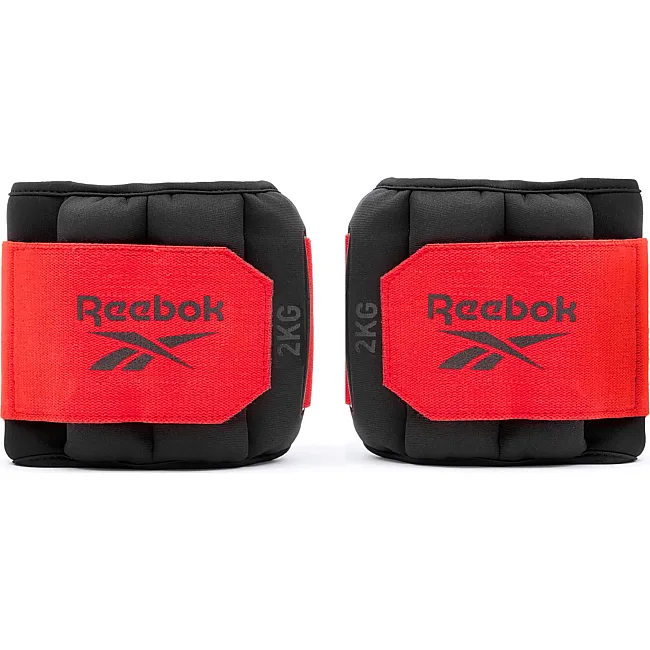 Утяжелители лодыжки REEBOK Flexlock Ankle Weights - 2,0 kg черный, красный