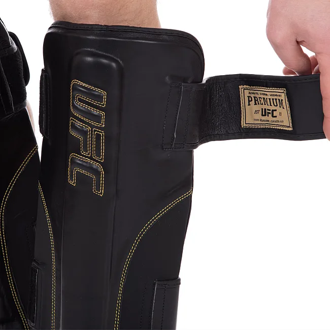 Защитные накладки на ноги
 Муай Тай, ММА, Кикбоксинг кожаная UFC PRO Prem Stand Up UHK-75052