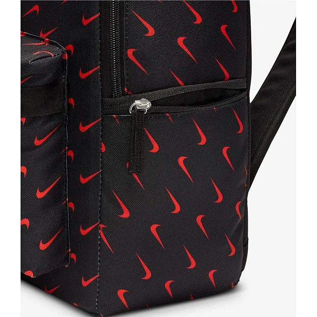 Рюкзак Nike NK HERITAGE BKPK-SWOOSH DROP 25L черный, красный 43 х 30.5 х 15 см