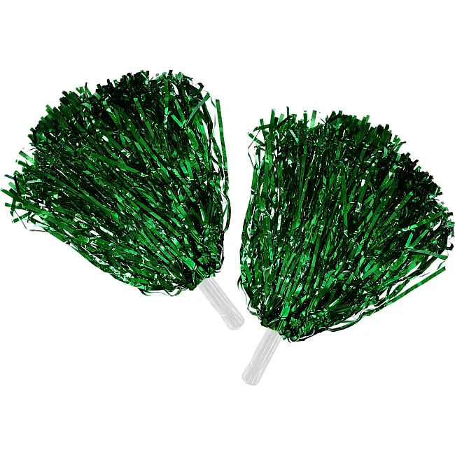 Помпони блискучі для чирлідингу з ручками SP-SPORT Pom-Poms C-0828 2шт (Синій-срібний)