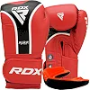 Боксерские перчатки RDX AURA PLUS T-17 Red/Black (капа в комплекте)