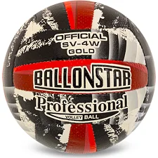 Волейбольный мяч BALLONSTAR SV-4W GOLD VB-5217 №5 PU (Серый-красный)