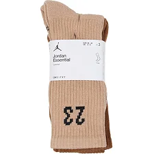 Шкарпетки Nike Nike U J ESSENTIAL CREW 3PR - 144 білий, коричневий, бежевий