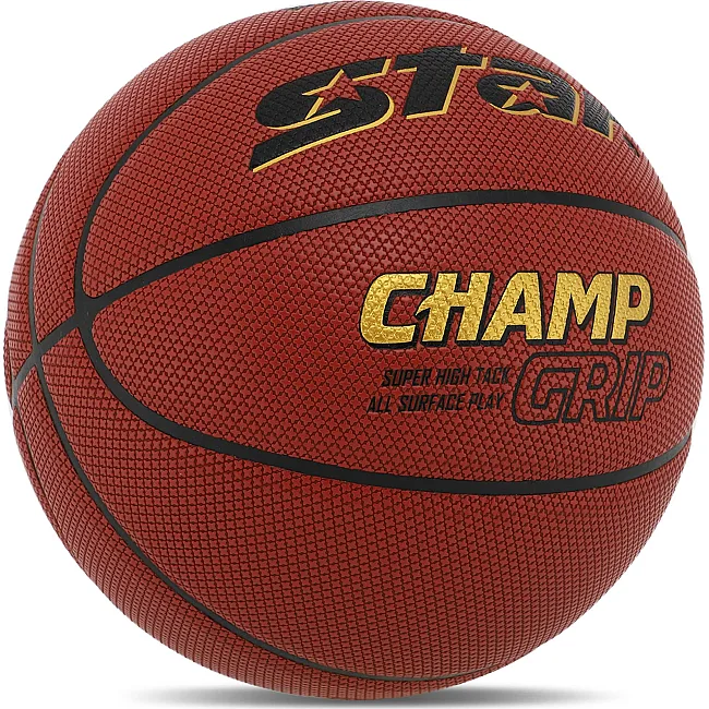 Баскетбольный мяч
 STAR CHAMP GRIP BB4277C
 7 (Коричневый)