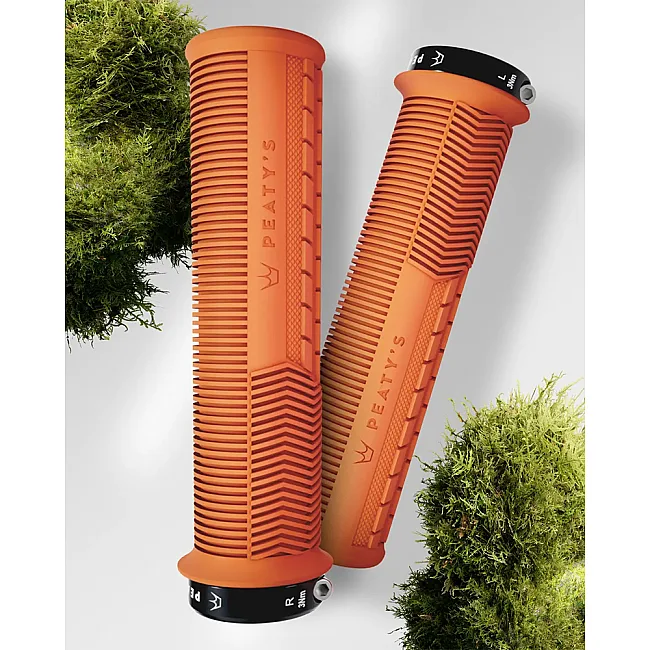 Грипсы Peaty's Monarch Grip Mushroom, Thin 30>32mm, Trail Comfort, Mango