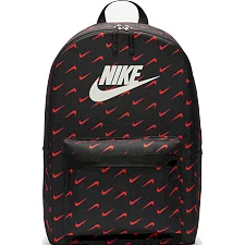 Рюкзак Nike NK HERITAGE BKPK-SWOOSH DROP 25L черный, красный 43 х 30.5 х 15 см