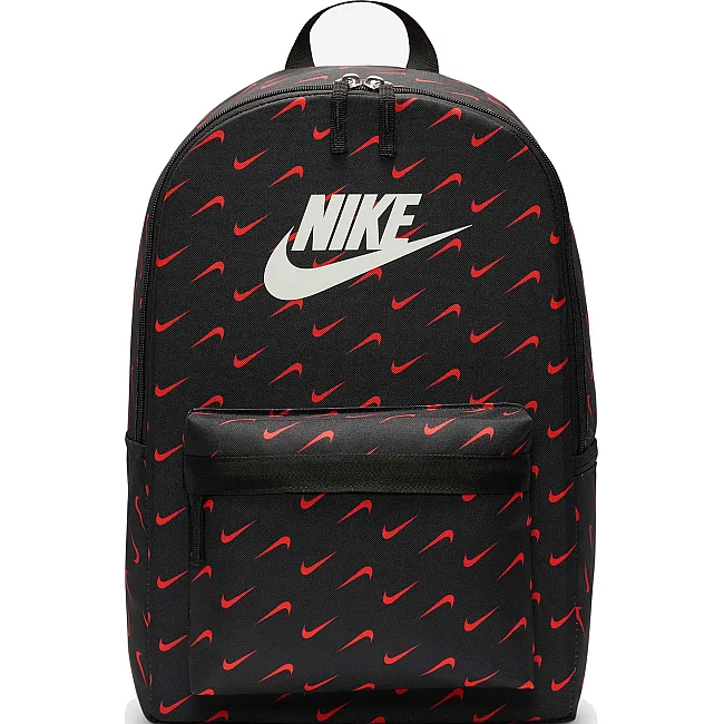 Рюкзак Nike NK HERITAGE BKPK-SWOOSH DROP 25L черный, красный 43 х 30.5 х 15 см