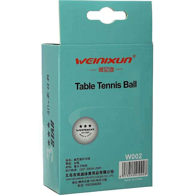 Мячи для настольного тенниса
 WEINIXUN W002 3star 6шт (Белый)