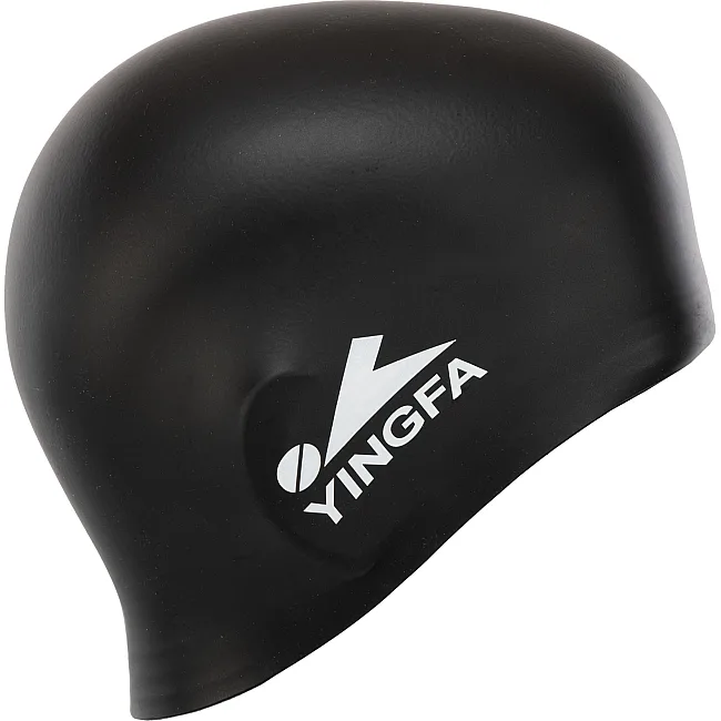 Шапочка для бассейна
 силиконовая для взрослых YINGFA ROUND C0072 (Черный)