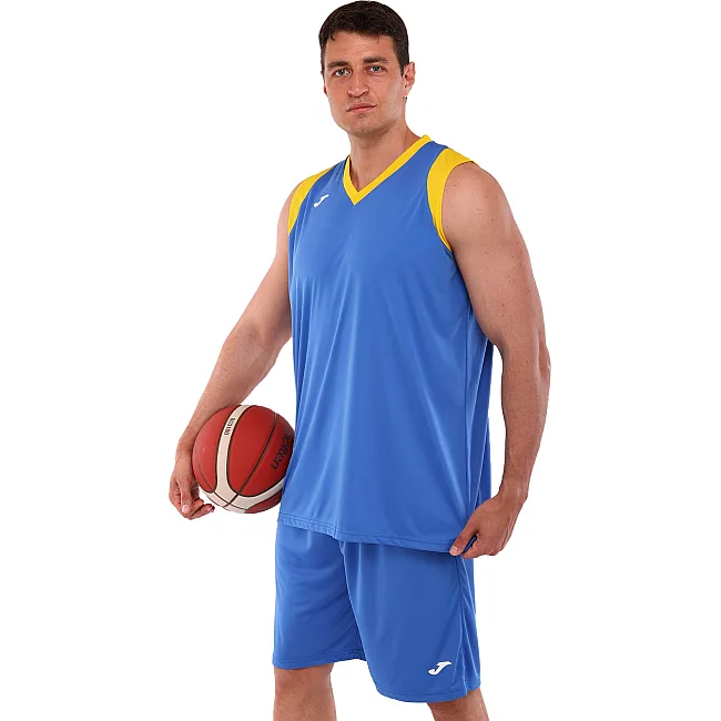 Баскетбольная форма
 майка и шорты JOMA

 FINAL II 102849-709 5XS-XXL (Синий-желтый)