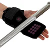 Накладки для подтягивания и тяги POWER GRASP EZOUS D-13 2шт (Черный-фиолетовый)