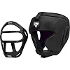 Боксерський шолом RDX T1 Grill Full Black (капа у комплекті)