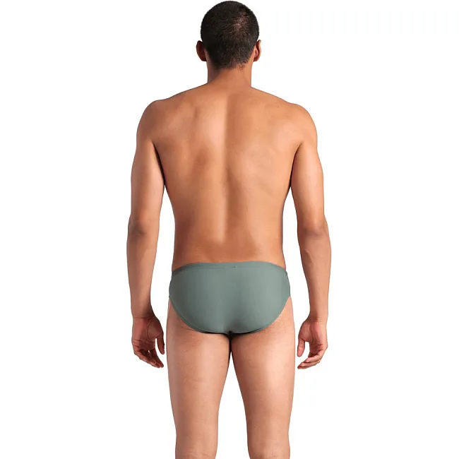 Плавки-слипы для мужчин Arena STRIPE SWIM BRIEFS оливкй, черный