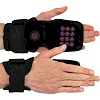 Накладки для подтягивания и тяги POWER GRASP EZOUS D-13 2шт (Черный-фиолетовый)