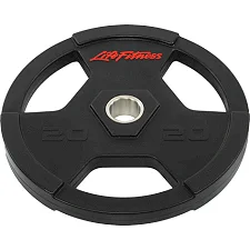 Блин для штанги обрезиненный LIFE FITNESS SC-80154B-20 51мм 20кг
