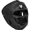 Боксерський шолом RDX T1 Grill Full Black (капа у комплекті)