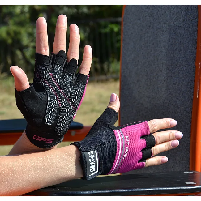Фітнес рукавиці POWER SYSTEM PS-2920 Fit Girl Evo Pink