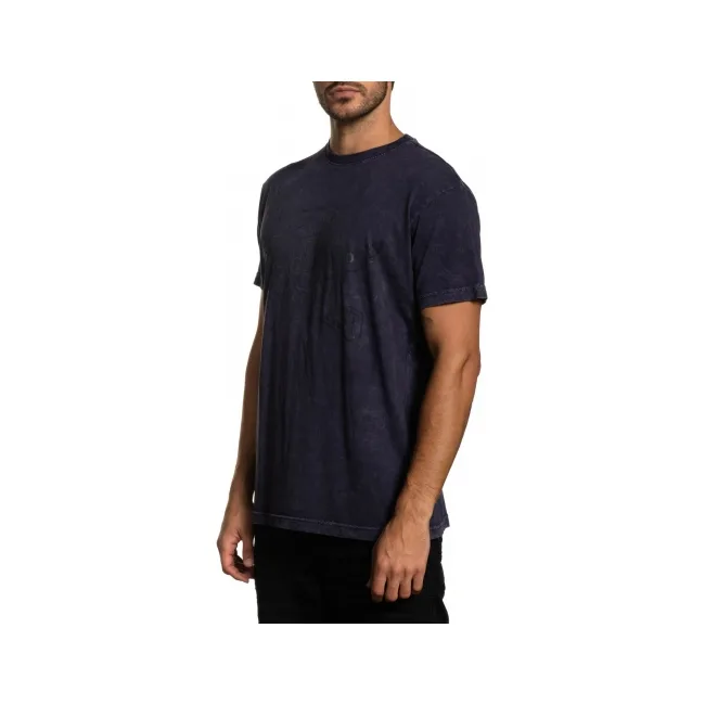 Футболка AFFLICTION Speed Crew SS Tee Purple Lava Wash