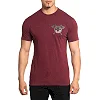 Футболка мужская AFFLICTION Norheim Tee Burgundy Lava Wash