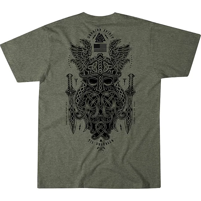 Футболка мужская HOWITZER Warrior Spirit Tee Olive Heather