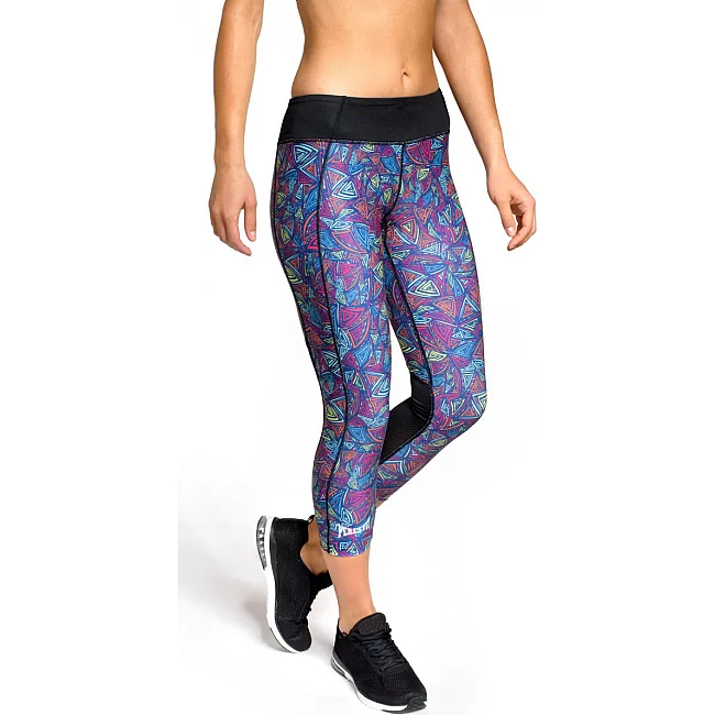 Женские компрессионные капри Peresvit Air Motion Womens Printed Triangle Curls