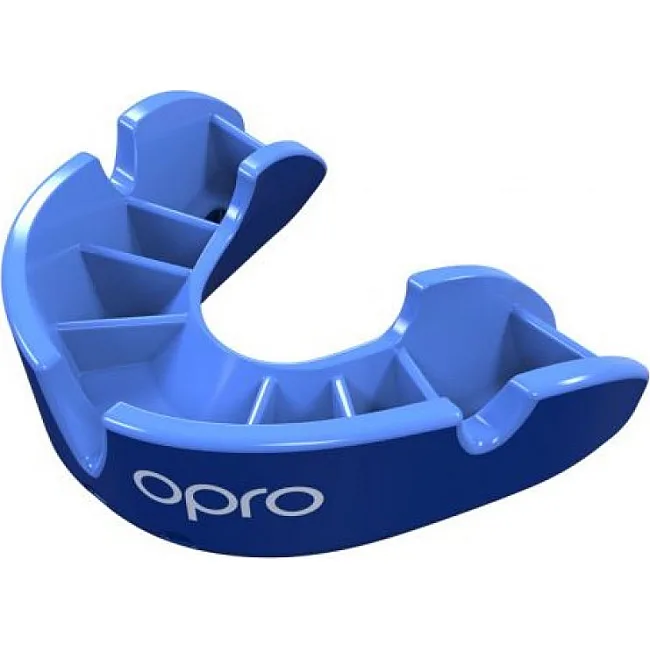 Підліткова капа для боксу Silver (синій-блакитний) OPRO 2222002