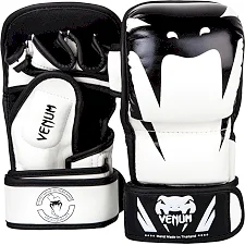 Перчатки ММА Venum Impact Sparring White Black