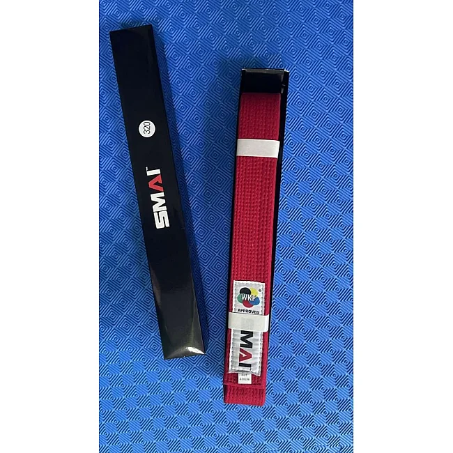 Пояс для кимоно SMAI Premium Version WKF (Красный) SM B005RWKF
