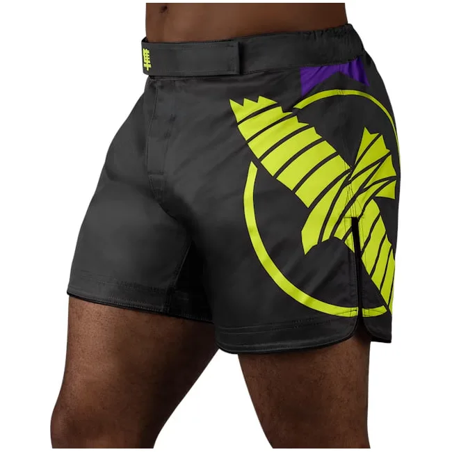 Шорти для ММА HAYABUSA Icon Mid-Thigh MMA Black Neon
