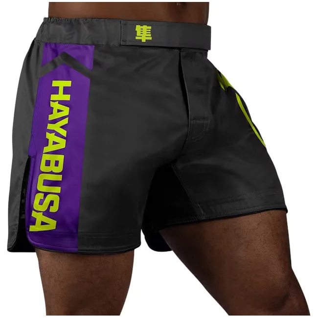 Шорти для ММА HAYABUSA Icon Mid-Thigh MMA Black Neon