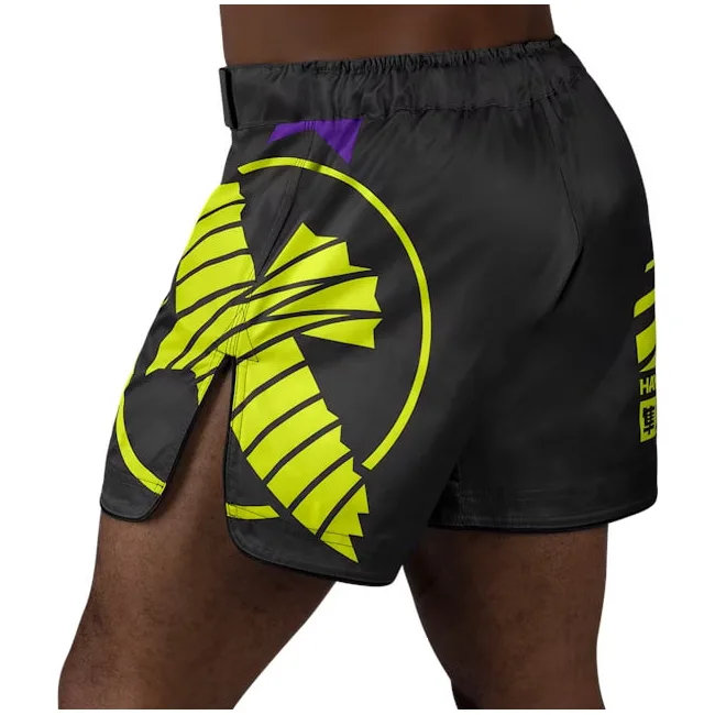 Шорти для ММА HAYABUSA Icon Mid-Thigh MMA Black Neon