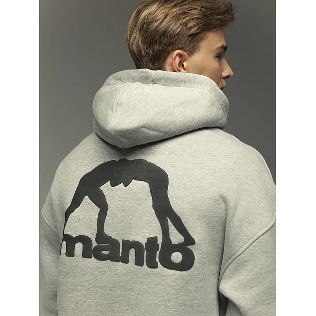 Толстовка MANTO Label Oversize Heather Gray