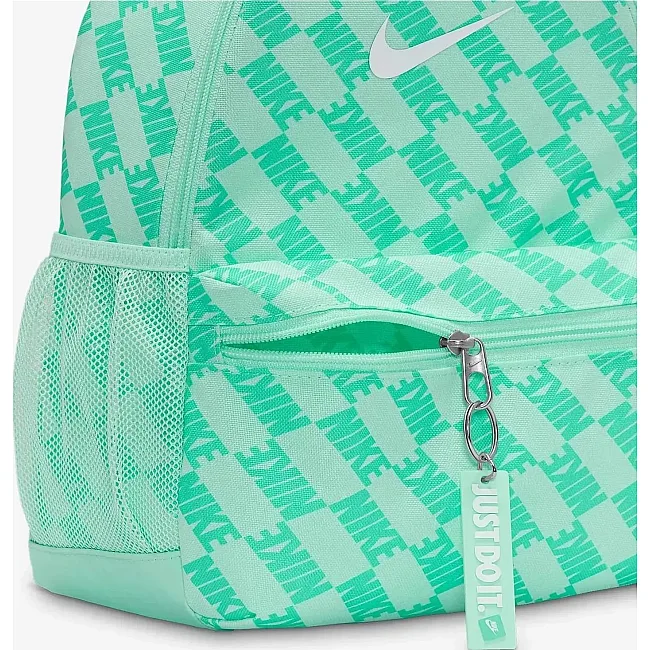 Рюкзак NIKE Y NK BRSLA JDI MNI BK-AOP FA25 11L бирюзовый (для детей) 25 x 33 x 13 см