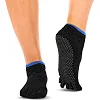 Носки для йоги и пилатеса с закрытыми пальцами нескользящие SP-PLANETA FI-9937 (Черный)