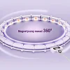 Обруч магнитный с весом + счетчиком HMS HHM14 фиолетовый