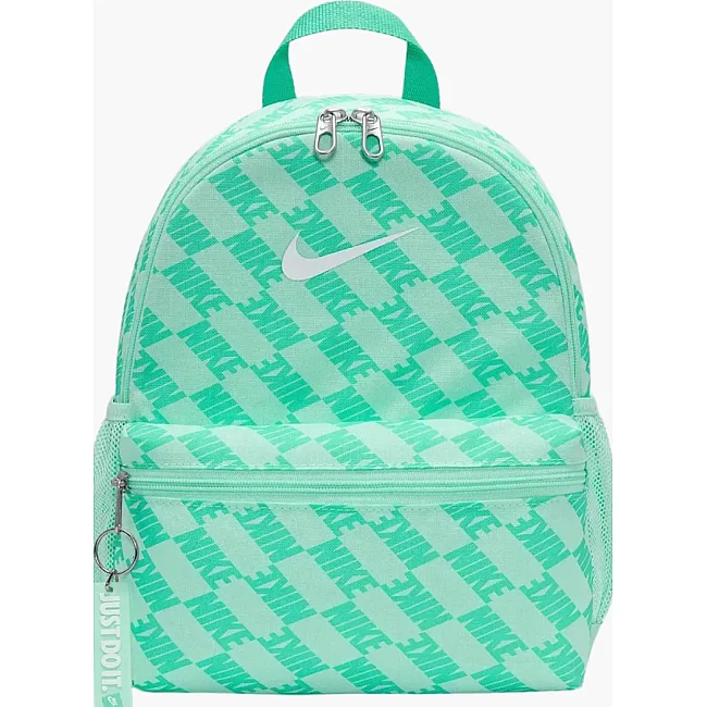 Рюкзак NIKE Y NK BRSLA JDI MNI BK-AOP FA25 11L бирюзовый (для детей) 25 x 33 x 13 см