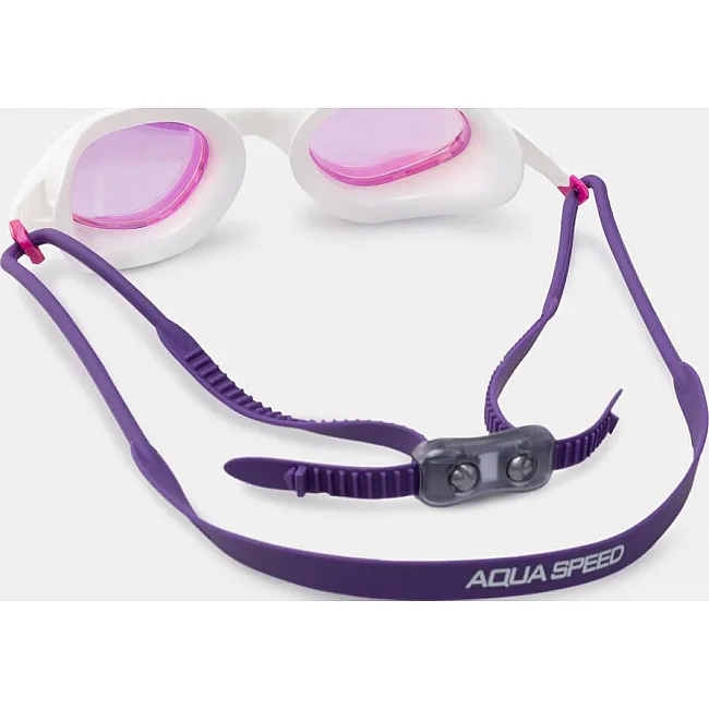 Окуляри для плавання Aqua Speed VORTEX MIRROR+CASE 8896 білий, рожевий, фіолетовий One Size